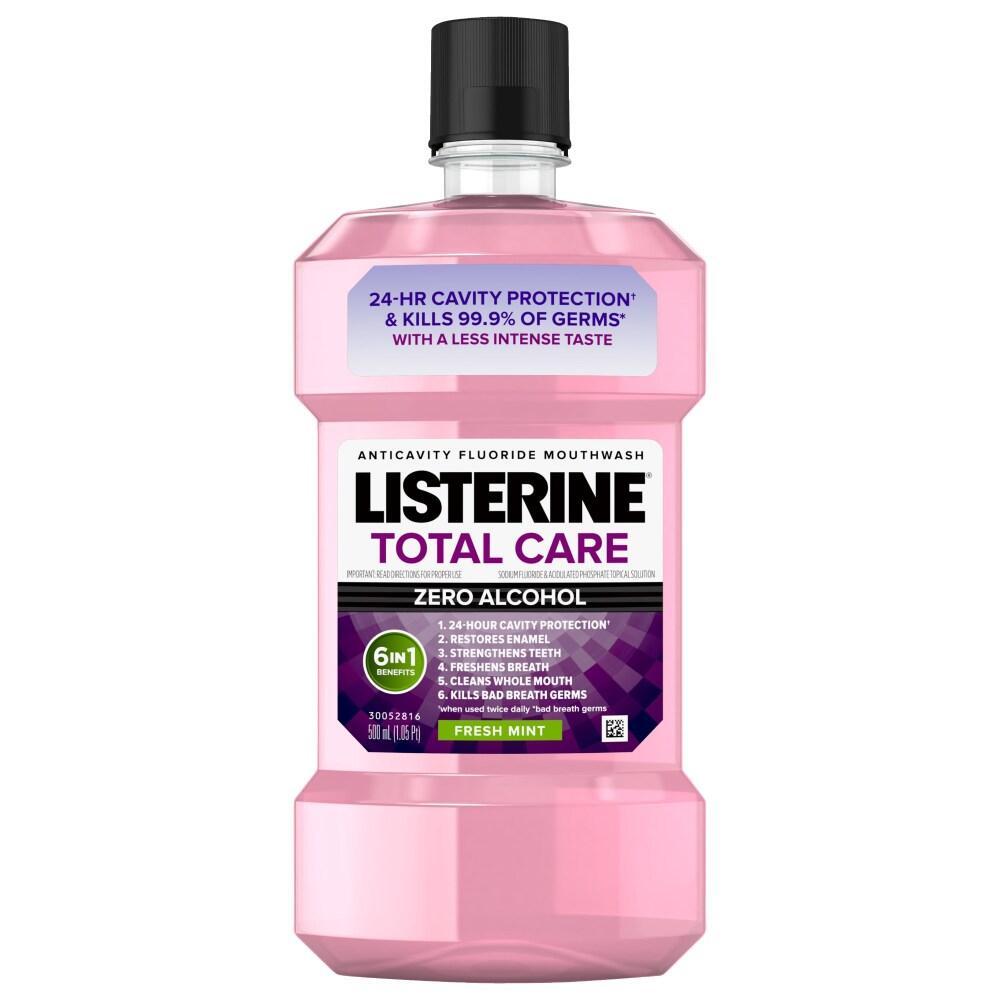 Listerine Total Care Zero Alcohol Anticavity Mouthwash Fresh Mint 