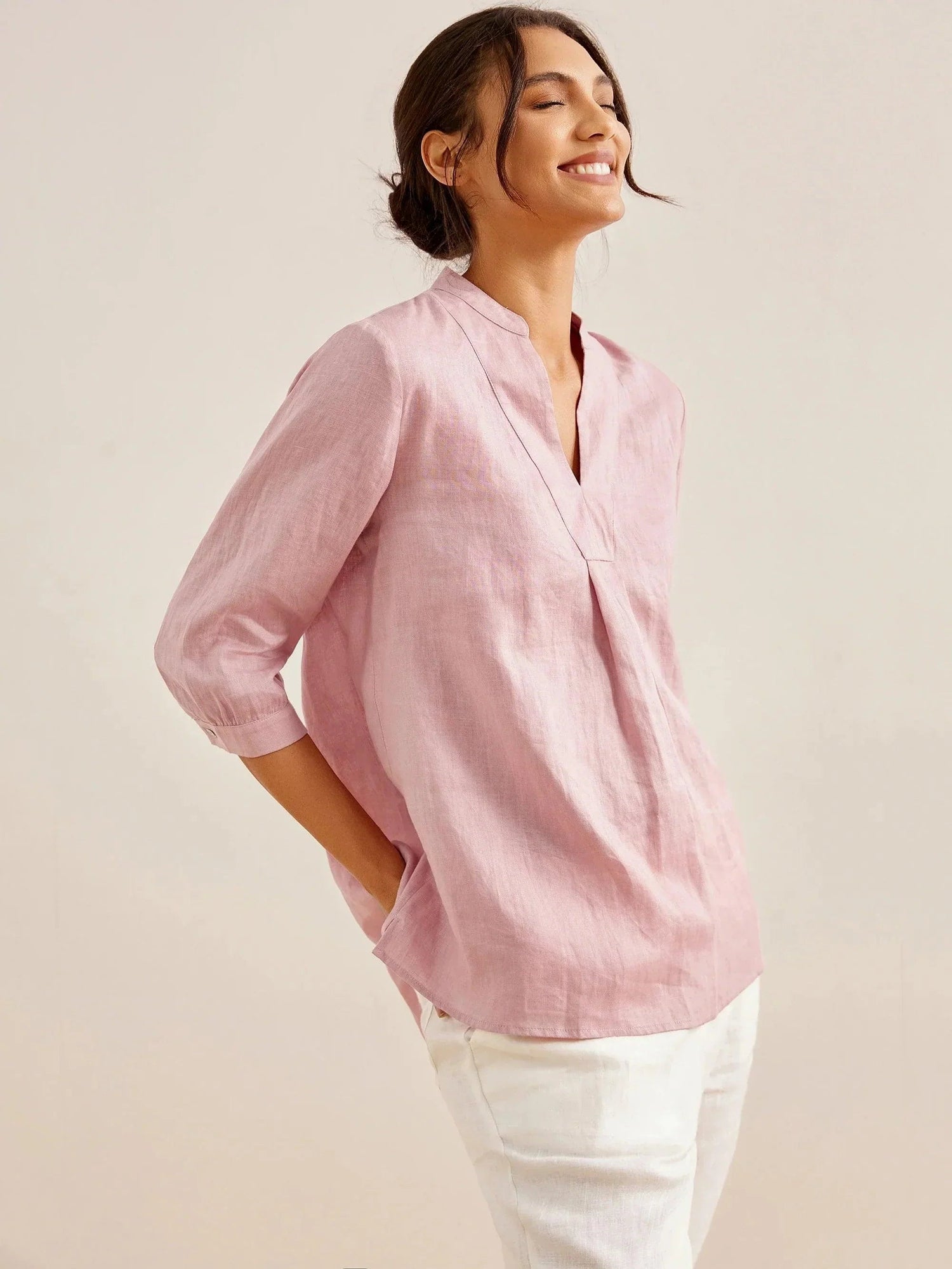100% Linen Dress Shirt JOANNA 