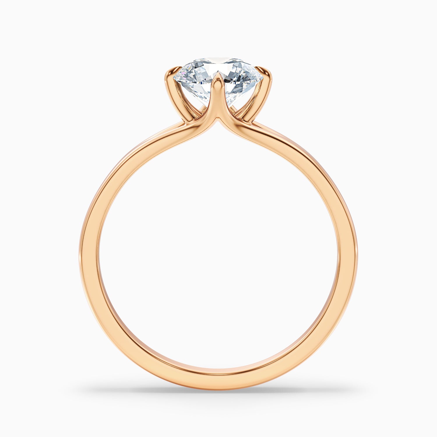 Nelli 4.5 Carat Round Cut Solitaire Lab Grown Diamond Ring in 925 Sterling Silver