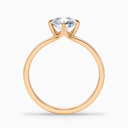 Nelli 1.5 Carat Round Cut Solitaire Lab Grown Diamond Ring in 925 Sterling Silver