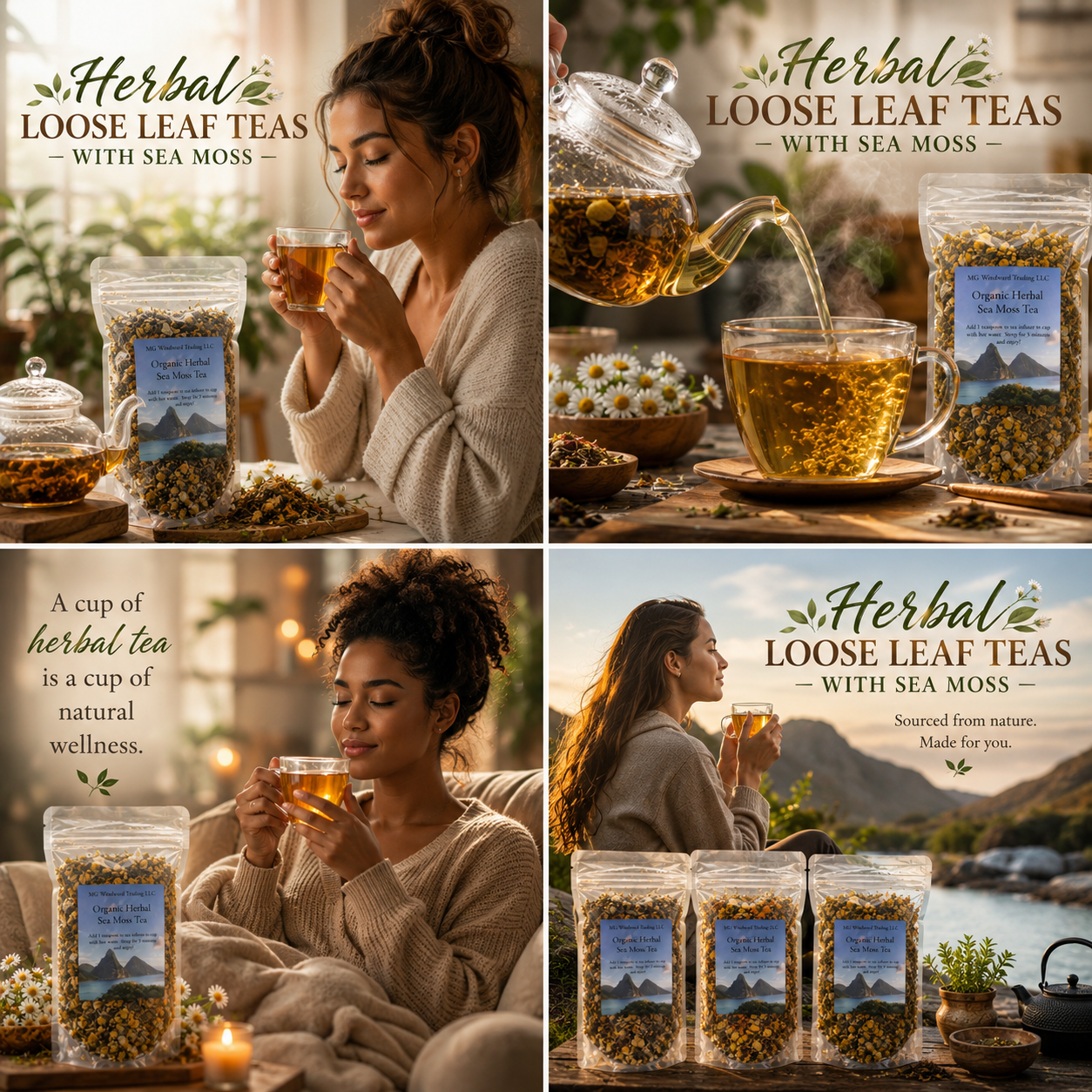 Premium Irish Sea Moss Herbal Teas - DestGlow