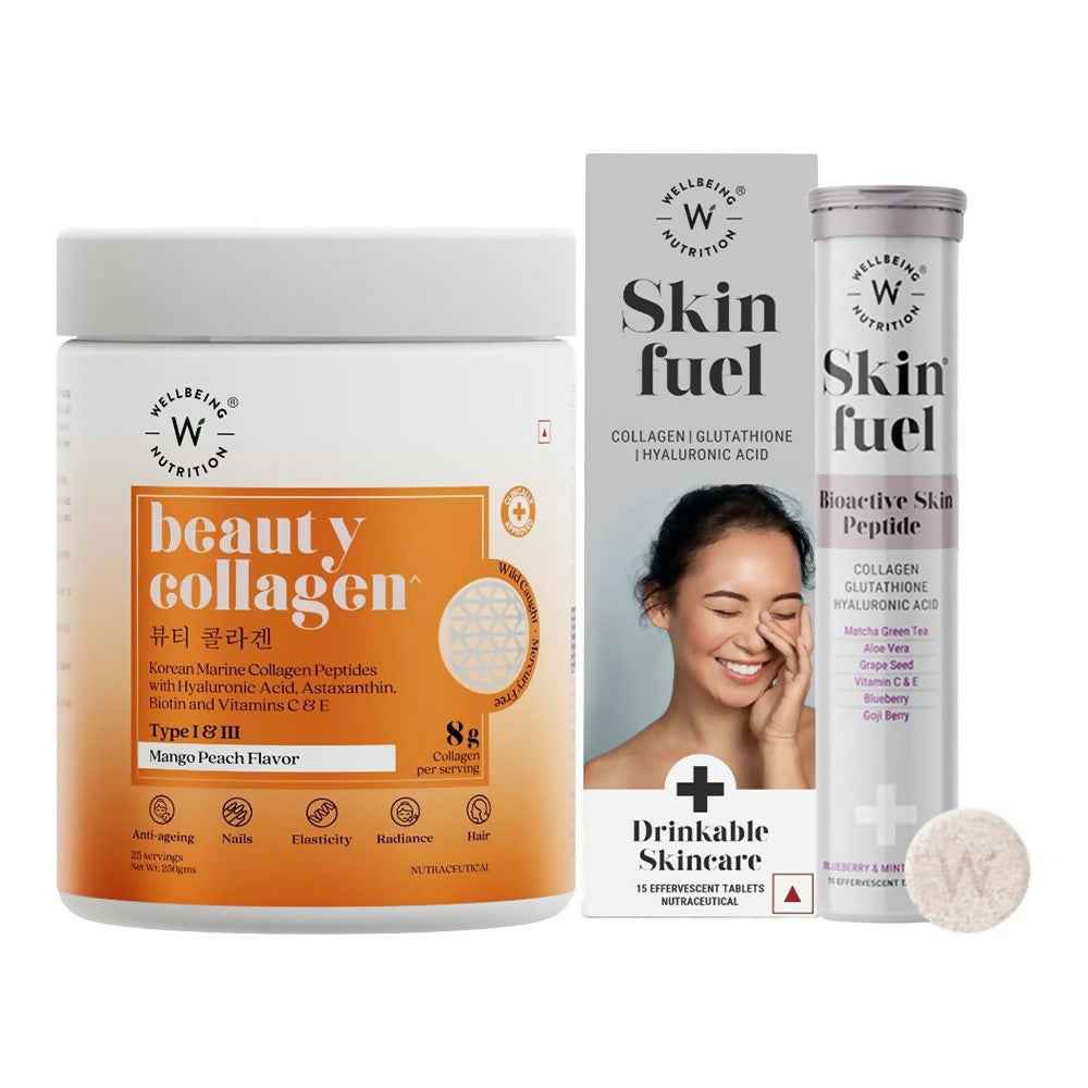 Wellbeing Nutrition Collagen &amp; Glutathione Skin, Hair &amp; Nails Combo