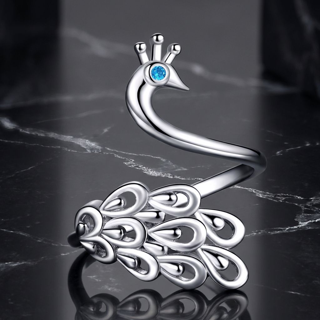 925 Sterling Silver Plated Platinum Pavé Setting CZ Ring for Women by Bids.com