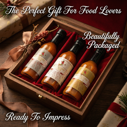 Hot Sauce 3-Pack Gift Set - Original, Habanero &amp; Sweet Heat | Small Batch Restaurant Made | Lady May by The Lady May