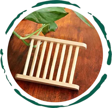 Bamboo Soap Bar Dish. Eco-Friendly 