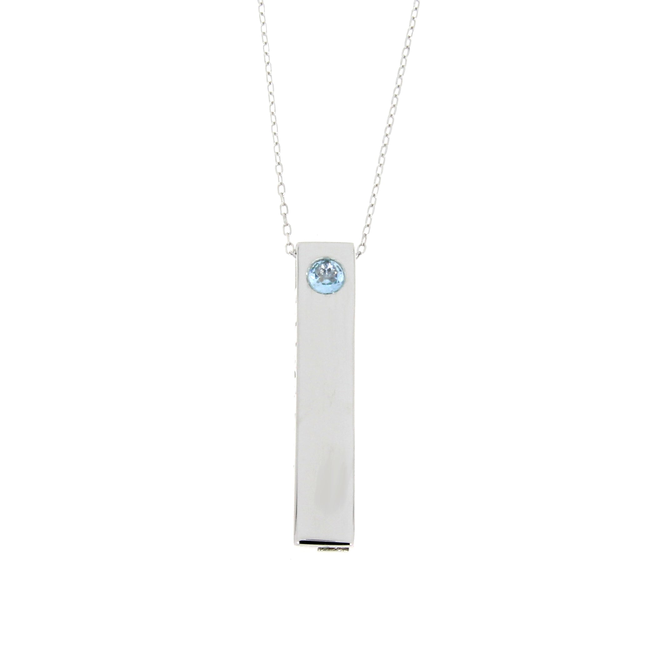 Natural Blue Topaz Fashion Pendants Sterling Silver by Bids.com