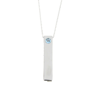 Natural Blue Topaz Fashion Pendants Sterling Silver by Bids.com