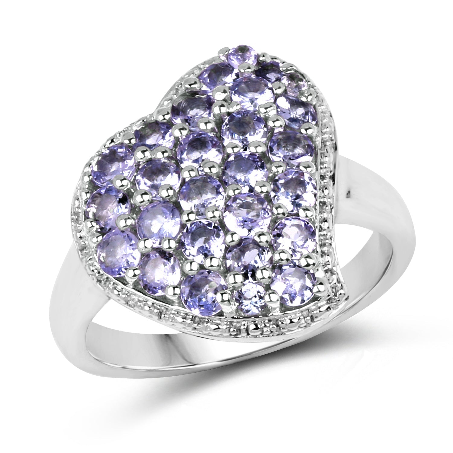 1.63 Carat Genuine Tanzanite .925 Sterling Silver Ring by Bids.com