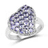 1.63 Carat Genuine Tanzanite .925 Sterling Silver Ring by Bids.com