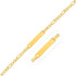 14k Yellow Gold Figaro Link Children&
