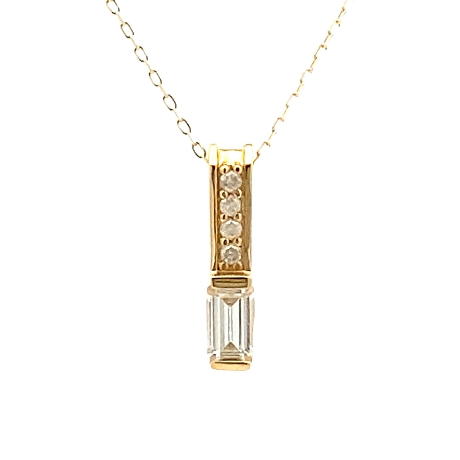 .06ct Zircon Diamond Fashion Pendants 10KT Yellow Gold by Bids.com