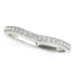 14k White Gold Curved Diamond Wedding Ring (1/4 cttw) by Bids.com