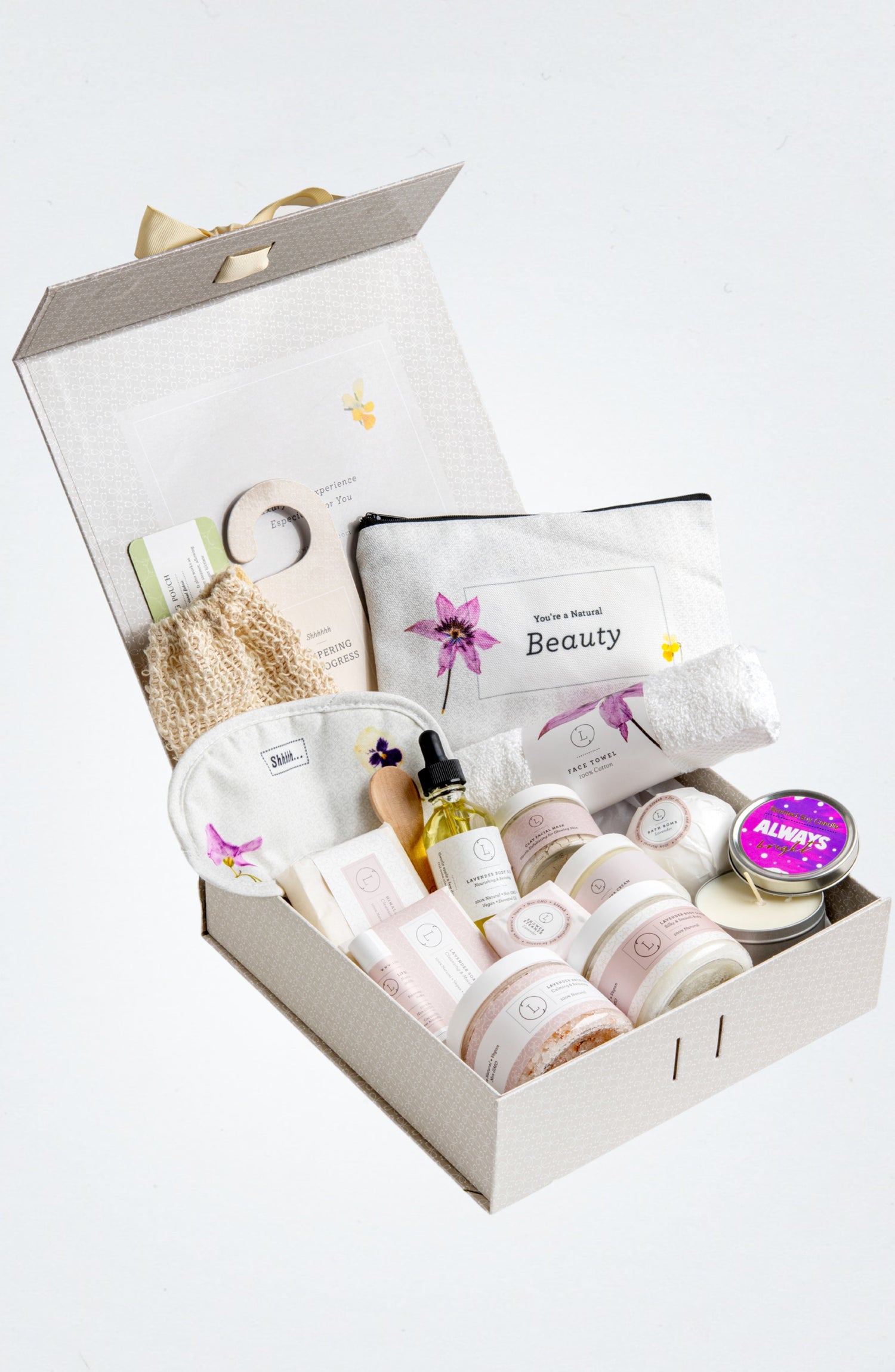 A Special Day Gift, Birthday Gift Basket, Lavender Natural Bath &amp; Body  DestGlow