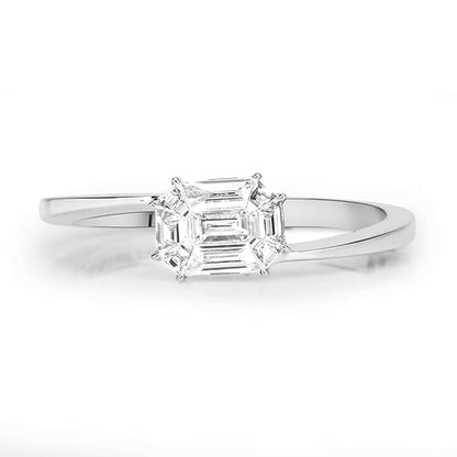 0.33 Carat Genuine White Diamond 18K White Gold Ring (F-G Color, VVS-VS Clarity) by Bids.com