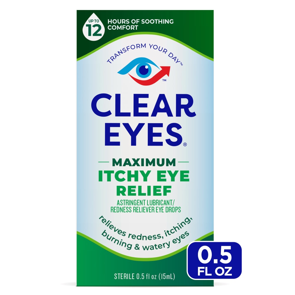 Clear Eyes Itchy Eye Relief, Maximum, Sterile 0.5 Fl Oz by Pasteur Pharmacy