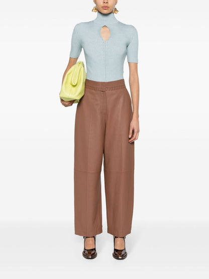 Fendi Women Pantaloni In Pelle by Luosophy