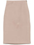 Fendi Women Waxed Linen Straight Midi Skirt by Luosophy