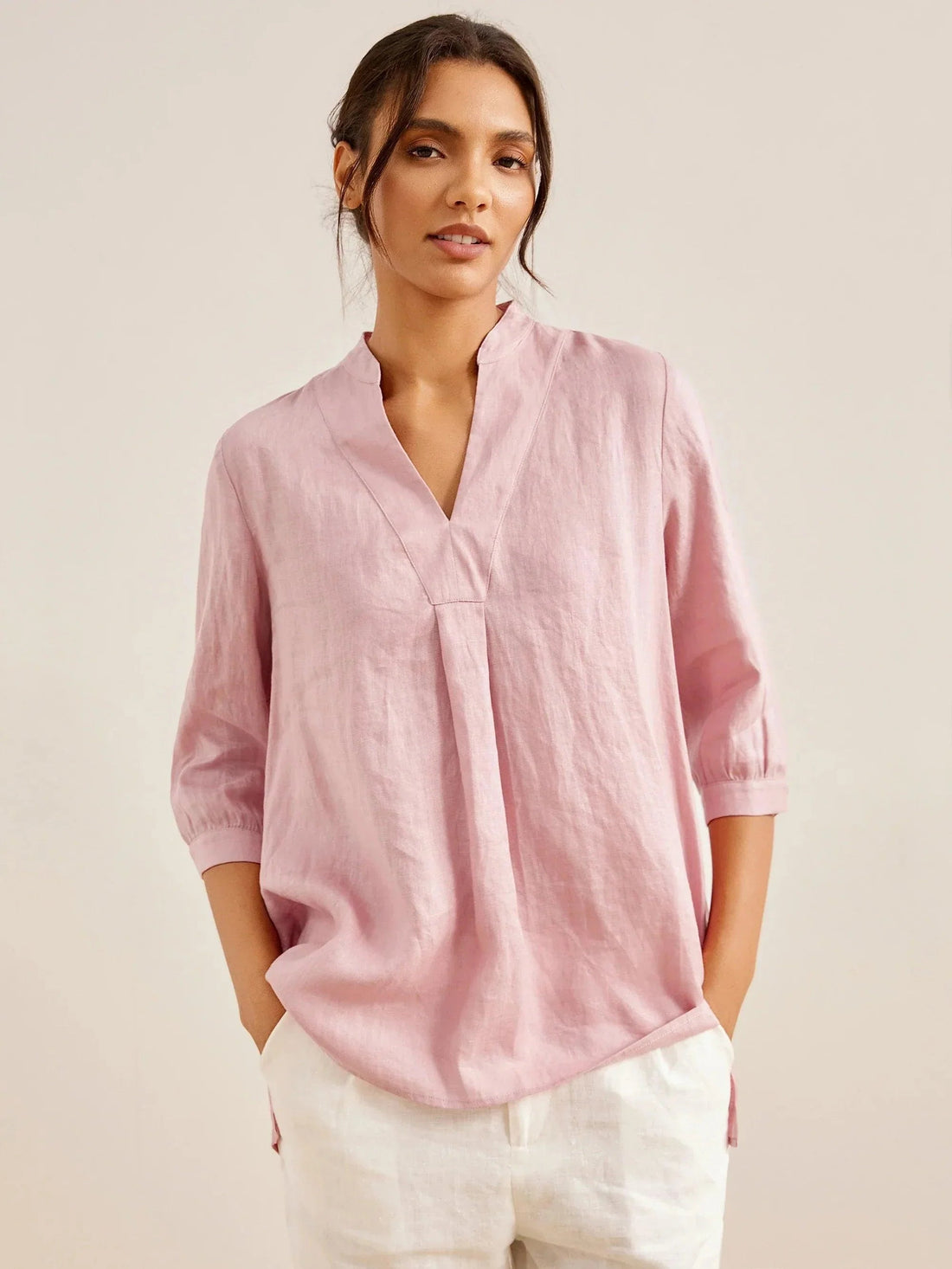 100% Linen Dress Shirt JOANNA 