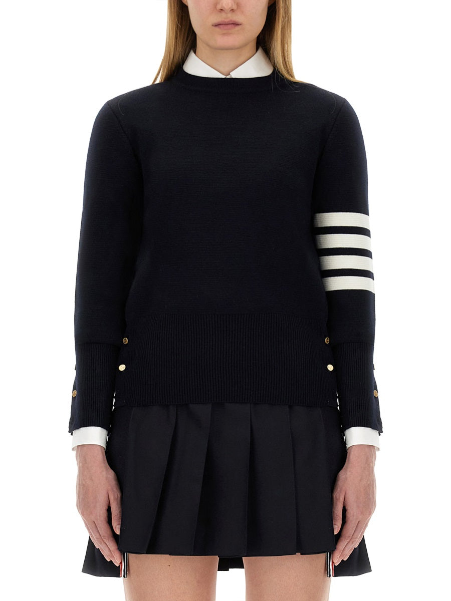Thom Browne Women Milano Stitch Jersey With 4 Bars by Luosophy
