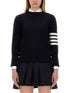 Thom Browne Women Milano Stitch Jersey With 4 Bars by Luosophy