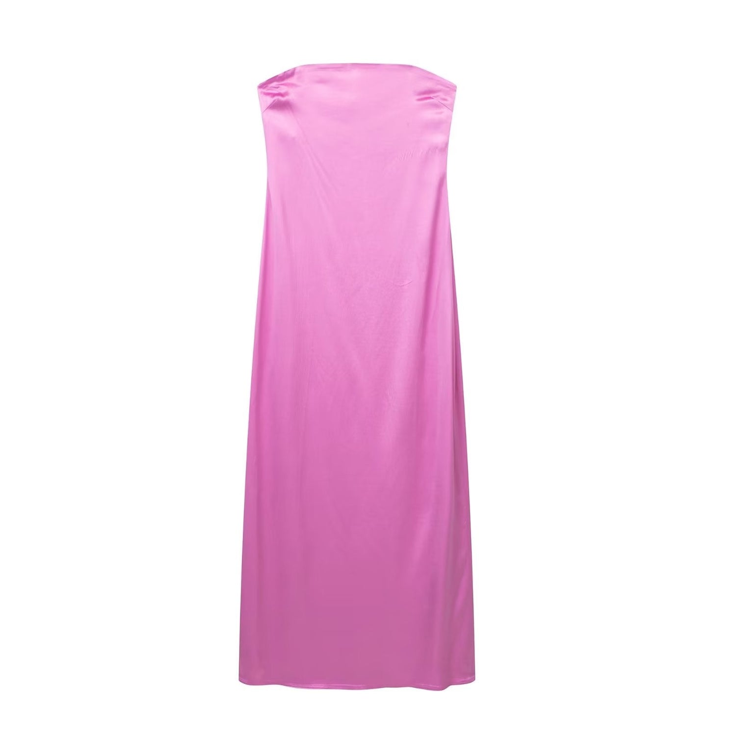 Spring Summer Women Clothing All Matching SexyCutout Design Silk Satin Texture Dress by Ragazza