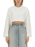 Courreges Women Cropped Sweatshirt by Luosophy