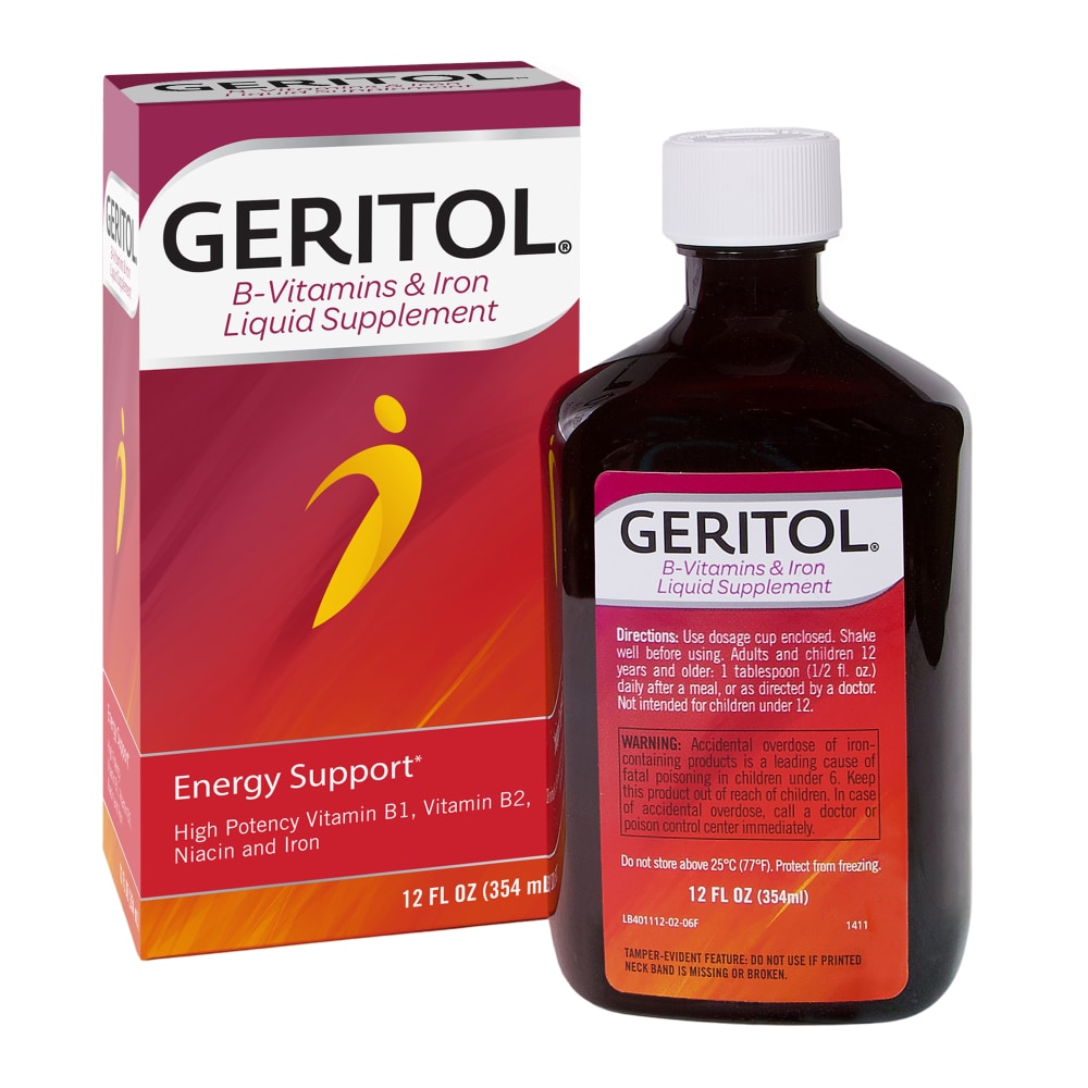 Geritol Liquid Vitamin And Iron Energy Support Supplement by Pasteur Pharmacy