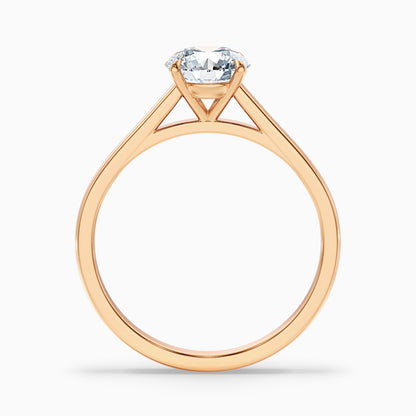 Anika 4.5 Carat Round Cut Solitaire Lab Grown Diamond Ring in 18k White Gold