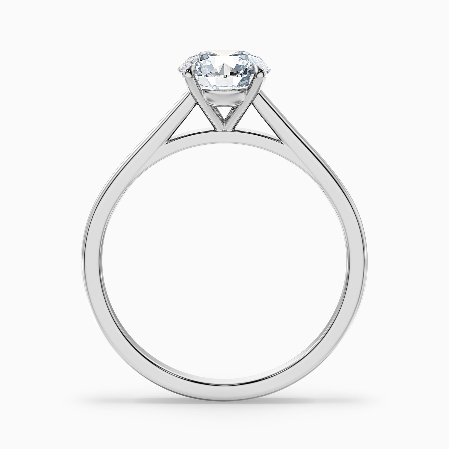 Anika 1.5 Carat Round Cut Solitaire Lab Grown Diamond Ring in Platinum