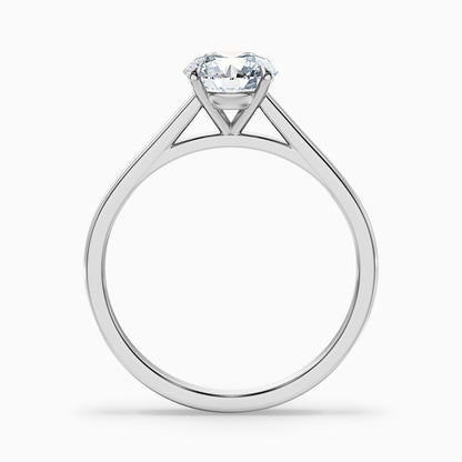 Anika 1.5 Carat Round Cut Solitaire Lab Grown Diamond Ring in 18k Yellow Gold