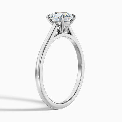 Anika 3 Carat Round Cut Solitaire Lab Grown Diamond Ring in 925 Sterling Silver