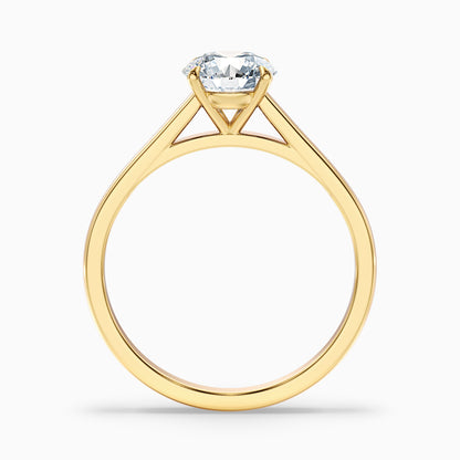 Nia 4.5 Carat Round Cut Solitaire Moissanite Engagement Ring in 925 Sterling Silver