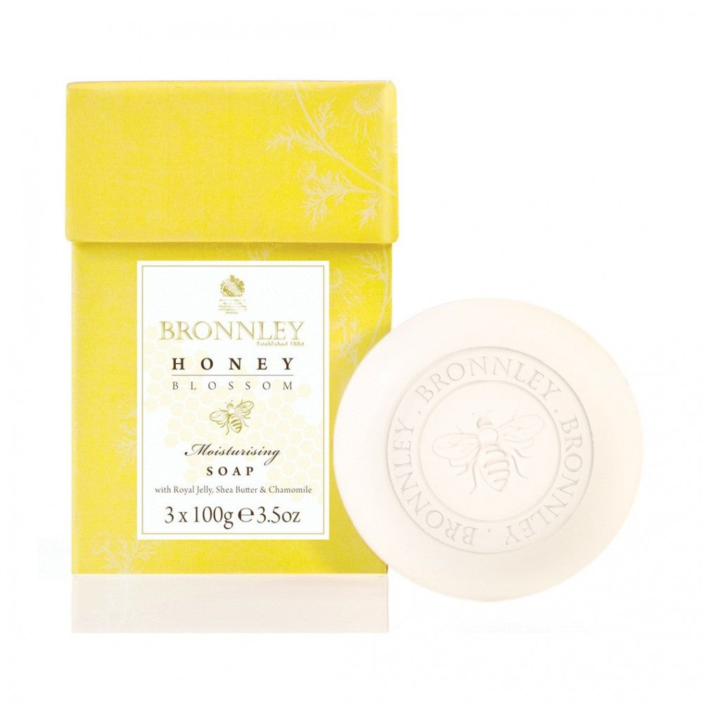 Honey Blossom Box Of 3 Soaps By Bronnley (100gea Soap Box) by Pasteur Pharmacy
