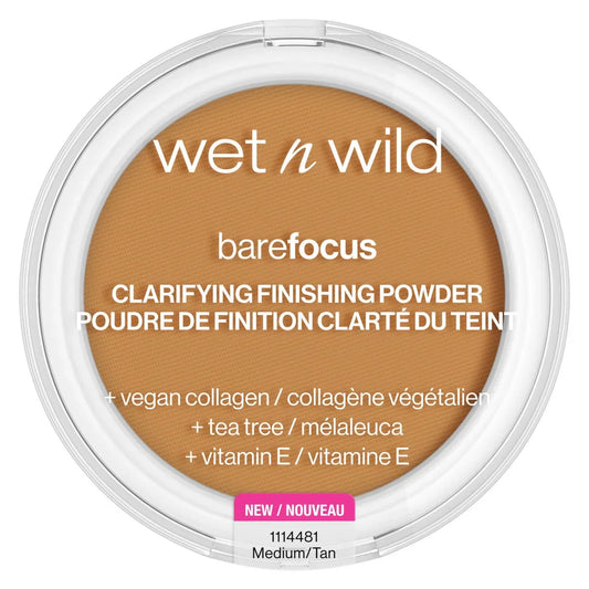 WET N WILD Bare Focus Clarifying Finishing Powder - Medium Tan - DestGlow
