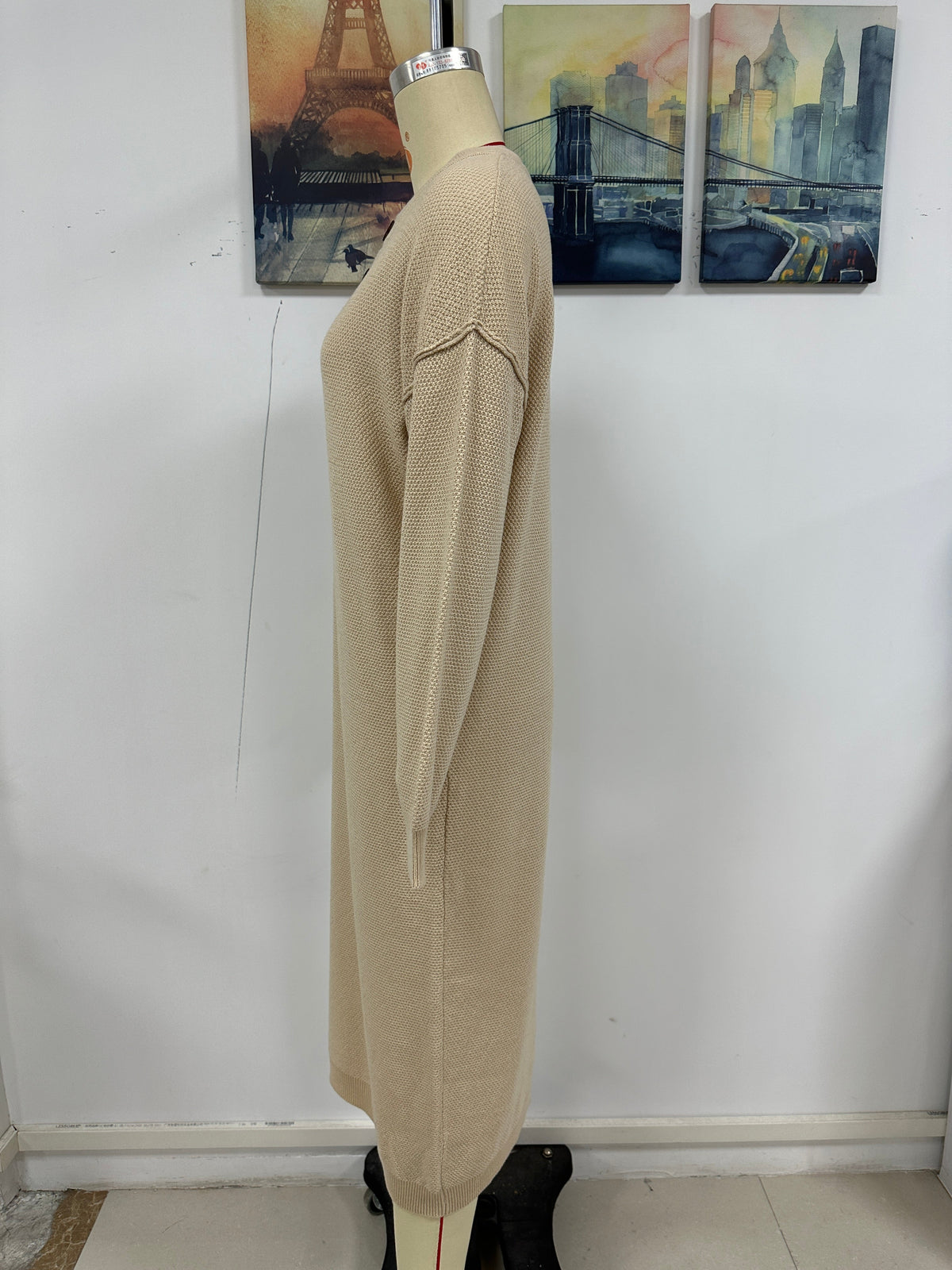 Autumn Winter Button Knitwear Dress Office Women Sweater Women  DestGlow