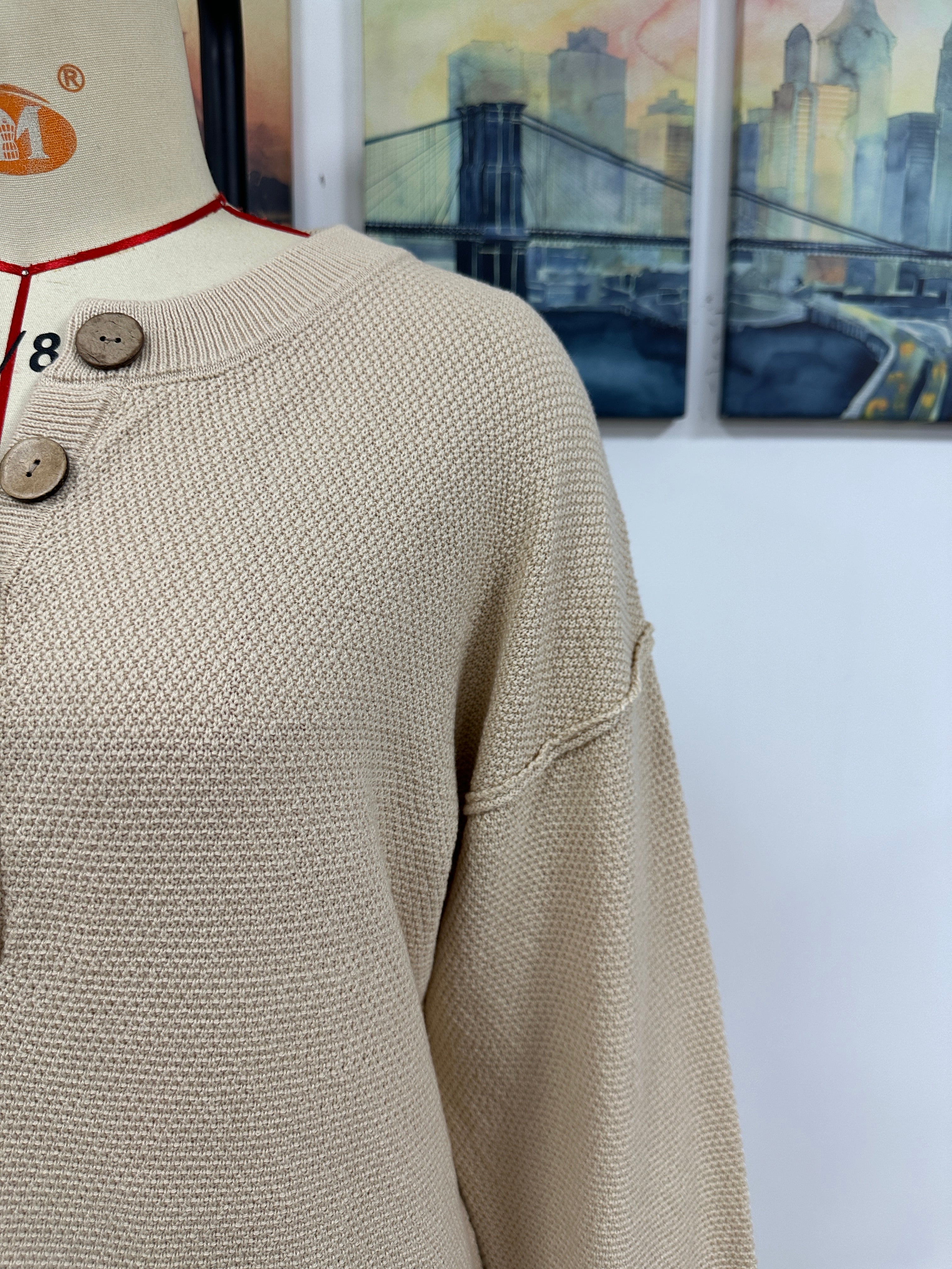 Autumn Winter Button Knitwear Dress Office Women Sweater Women  DestGlow