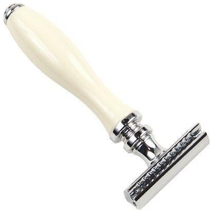 Parker 111W White Resin Handle Safety Razor by Pasteur Pharmacy
