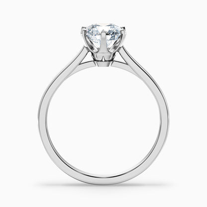 Amy 2.5 Carat Round Solitaire Lab Grown Diamond Ring in 14k Rose Gold