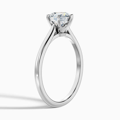 Amy 1.5 Carat Round Solitaire Lab Grown Diamond Ring in 14k Yellow Gold