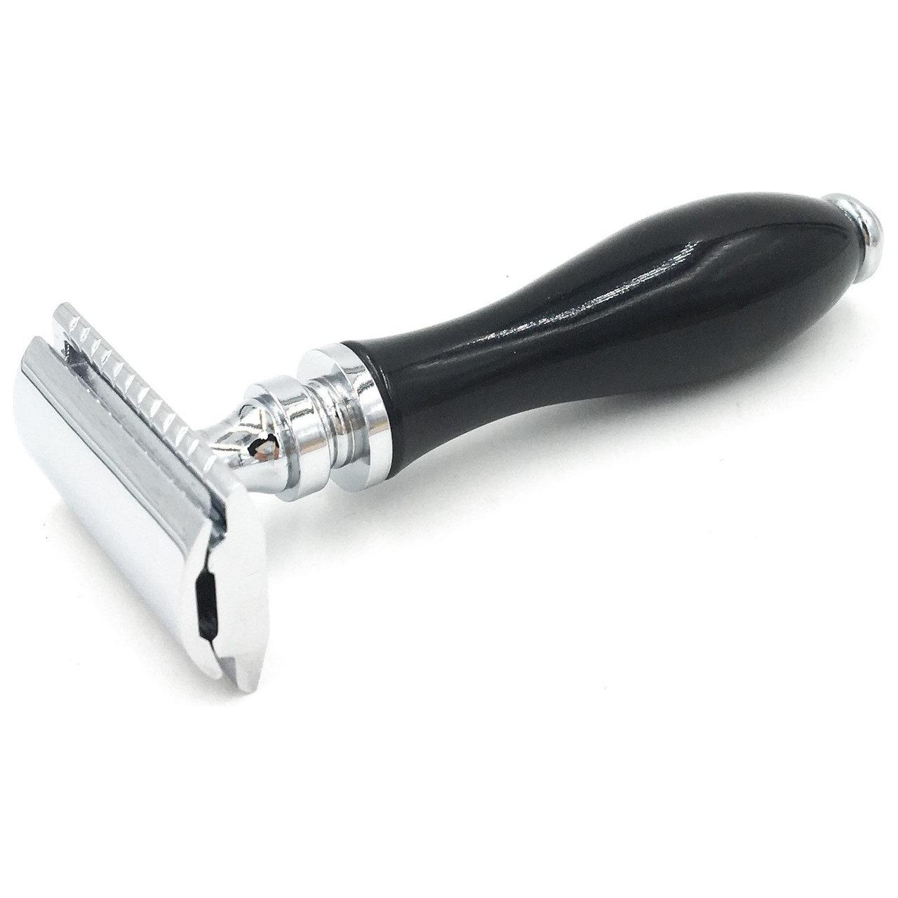 Parker 111B Black Resin Handle Safety Razor by Pasteur Pharmacy