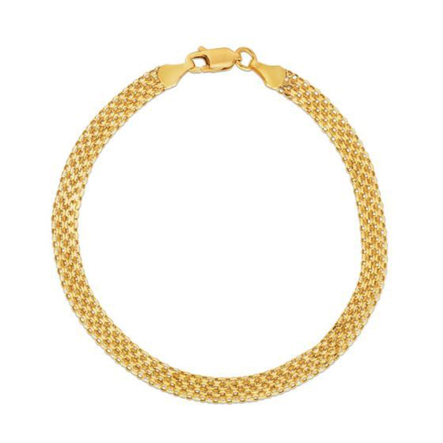 14k Yellow Gold Bismark Bracelet (4.70 mm)  DestGlow