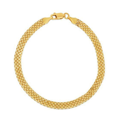 14k Yellow Gold Bismark Bracelet (4.70 mm)  DestGlow