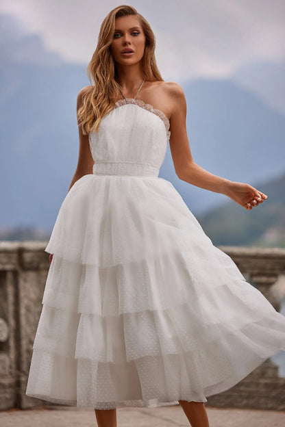 Women Sleeveless Halter Dress Backless Dress by Ragazza