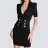 Goods High Quality Knitted Fabric V neck Slim Slimming Short Sleeve Dress  DestGlow