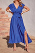 Summer Women Clothing French Sexy Backless V neck Sleeveless Waist Slimming Dress by Ragazza