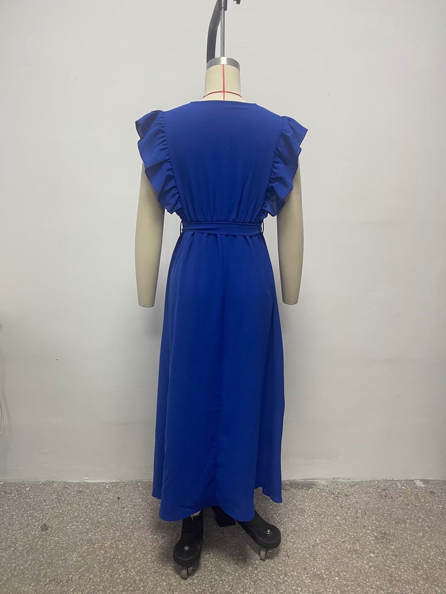 Summer Women Clothing French Sexy Backless V neck Sleeveless Waist Slimming Dress by Ragazza