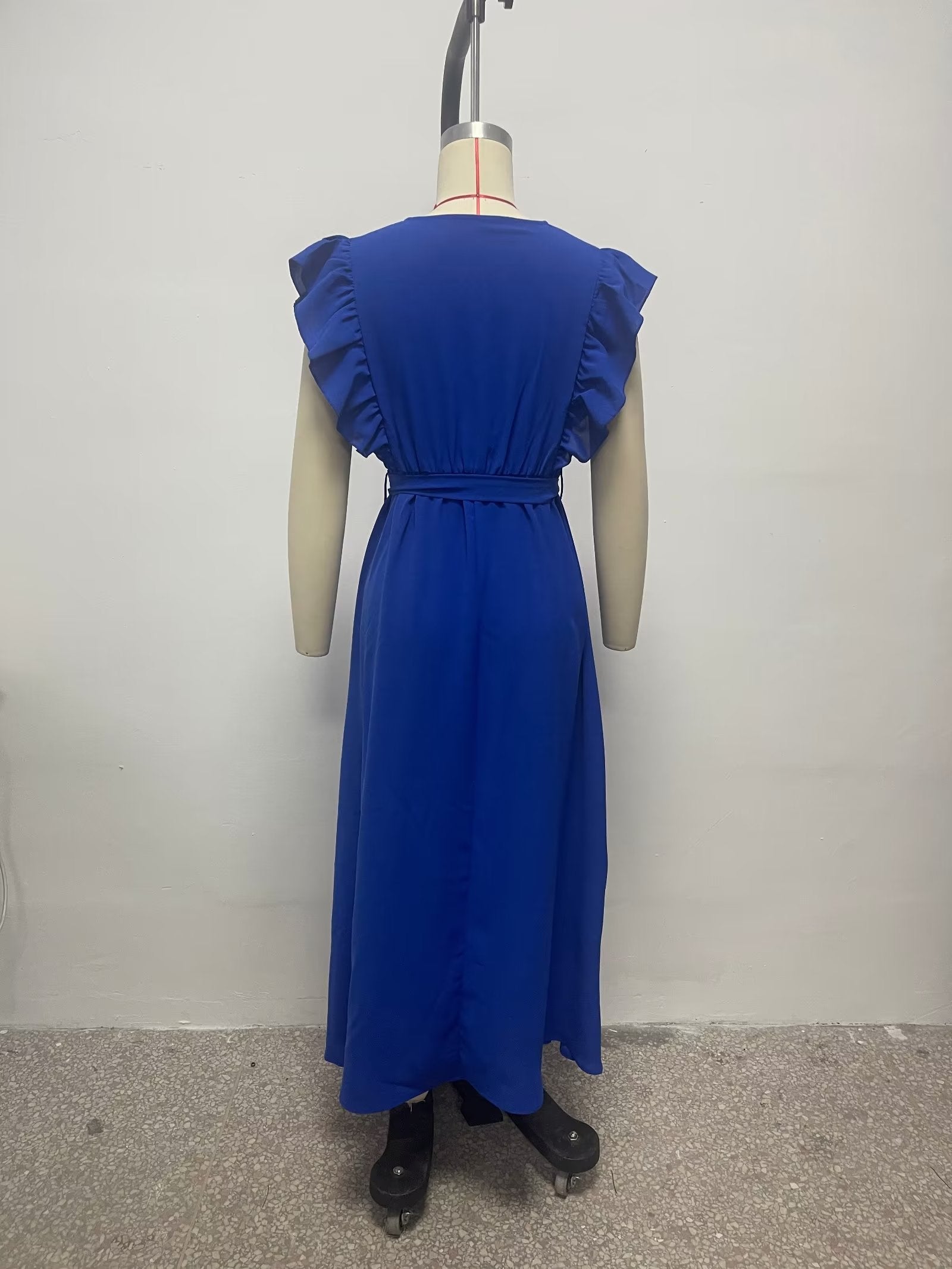 Summer Women Clothing French Sexy Backless V neck Sleeveless Waist Slimming Dress by Ragazza