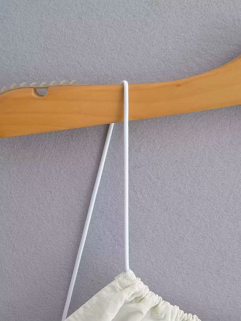 Summer Women Clothing Sexy Halter White Nylon Short Dress by Ragazza