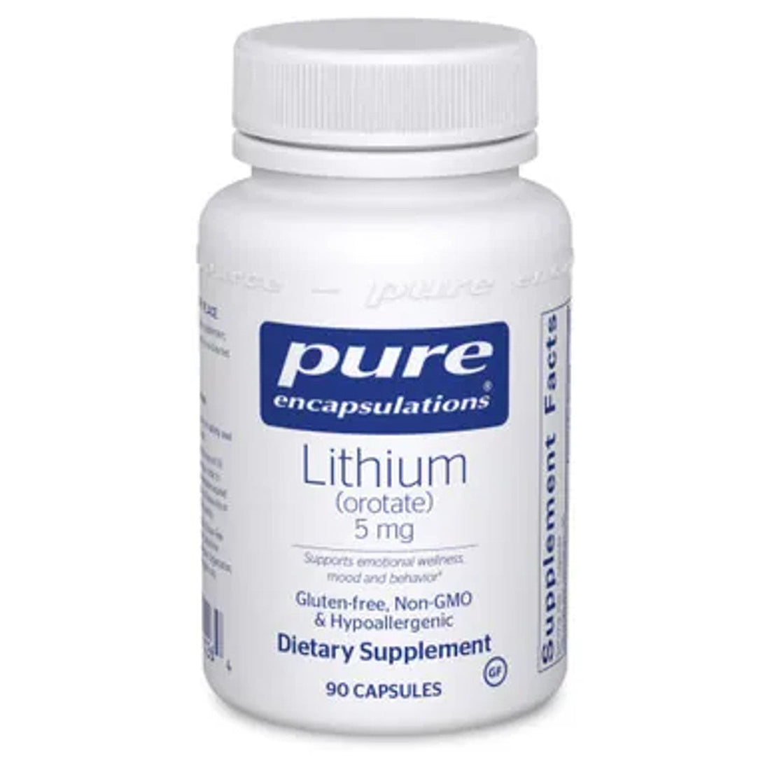 Pure Encapsulations Lithium Orotate 5 Mg, 90 Capsules 
