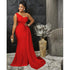 Solid Color Party Tight One Shoulder Sleeve Dress Maxi Dress Women by Ragazza